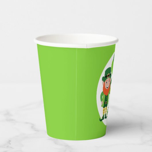 Shenanigans Leprechaun Kleeblatt St Patrick's Day Pappbecher (Rechts)