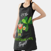 Shenanigans Leprechaun Kleeblatt St Patrick's Day Schürze (InSitu)