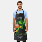 Shenanigans Leprechaun Shamrock St. Patrick’s Tag Schürze (Getragen)