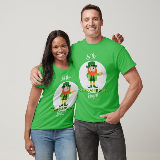 Shenanigans Leprechaun St Patrick's Day T-Shirt (Unisex)