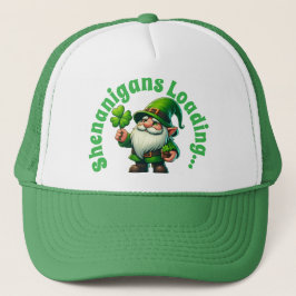 Shenanigans Loading Funny St. Patrick's Gnome Truckerkappe
