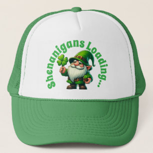 Shenanigans Loading Funny St. Patrick's Gnome Truckerkappe
