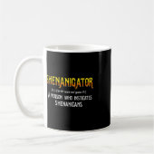 Shenanigans Lustiger Unruhestifter Sankt Patrick  Kaffeetasse (Links)