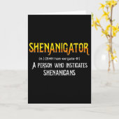 Shenanigans Lustiger Unruhestifter Sankt Patrick Karte (Gelbe Blume)