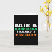 Shenanigans Malarkey und Tomfoolery Funny St Patri Karte (Gelbe Blume)