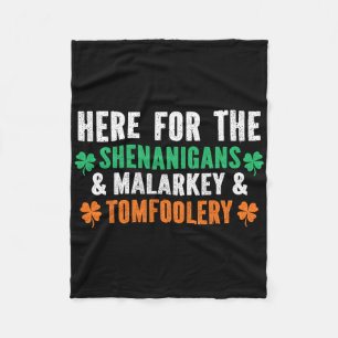Shenanigans Malarkey Und Tomfoolery Lustiger St. P Fleecedecke