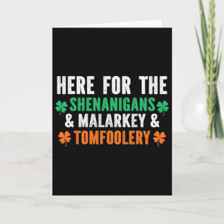Shenanigans Malarkey Und Tomfoolery Lustiger St. P Karte
