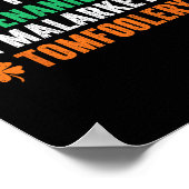 Shenanigans Malarkey Und Tomfoolery Lustiger St. P Poster (Ecke)