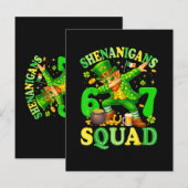 Shenanigans-Mannschaft Einladungspostkarte (Vorne/Hinten)