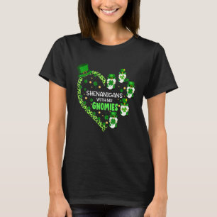 Shenanigans mit Gnomies St Patrick Day Green Leop T-Shirt