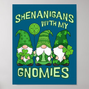 Shenanigans mit Gnomies St. Patrick's Day Gnom Poster