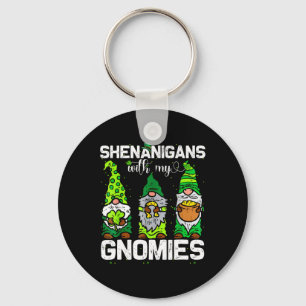 Shenanigans mit meinen Gnome Kleeblatt Leopard Pat Schlüsselanhänger