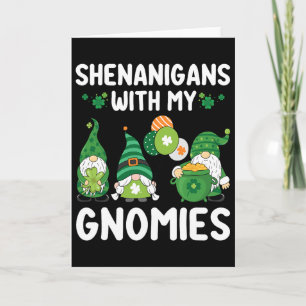 Shenanigans mit meinen Gnomies Frohen St. Patrick' Karte