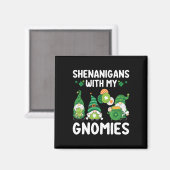Shenanigans mit meinen Gnomies Frohen St. Patrick' Magnet (Vorderseite/Rückseite)