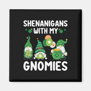 Shenanigans mit meinen Gnomies Frohen St. Patrick' Magnet