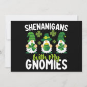 Shenanigans mit meinen Gnomies gewinnen St Patrick Einladung (Vorderseite)