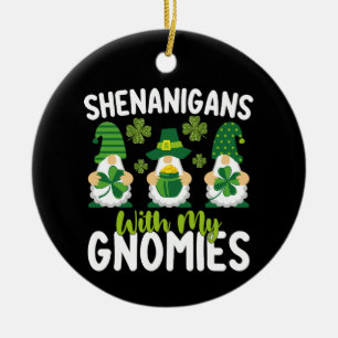 Shenanigans mit meinen Gnomies gewinnen St Patrick Keramik Ornament