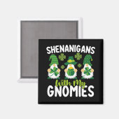 Shenanigans mit meinen Gnomies gewinnen St Patrick Magnet (Vorderseite/Rückseite)