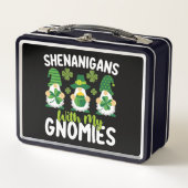 Shenanigans mit meinen Gnomies gewinnen St Patrick Metall Brotdose (Vorderseite)