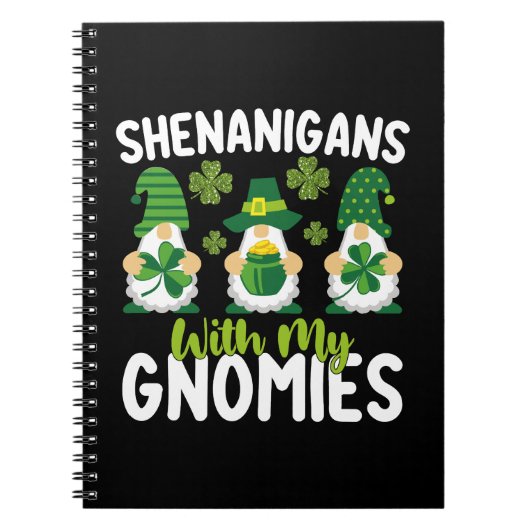 Shenanigans mit meinen Gnomies gewinnen St Patrick Notizblock (Vorderseite)