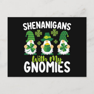 Shenanigans mit meinen Gnomies gewinnen St Patrick Postkarte