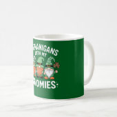 Shenanigans mit meinen Gnomies St Patrick's Day Ir Kaffeetasse (VorderseiteRechts)