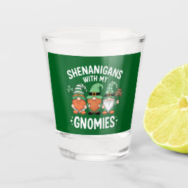 Shenanigans mit meinen Gnomies St Patrick's Day Ir Schnapsglas