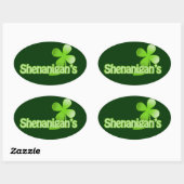 Shenanigans Ovaler Aufkleber (Blatt)