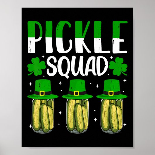 Shenanigans Pickle Squad St Patricks Day Matching Poster (Vorne)