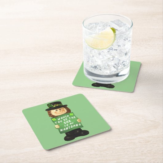 Shenanigans Rechteckiger Pappuntersetzer (Vor Ort)