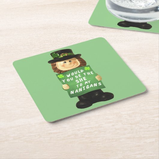 Shenanigans Rechteckiger Pappuntersetzer (angewinkelt)