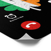 Shenanigans rufen den St. Patrick's Day Funny an Poster (Ecke)