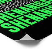 Shenanigans Saint Patricks Tag St. Pattys Tag  Poster (Ecke)