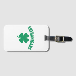 Shenanigans Shamrock St. Patrick's Day Retro Gepäckanhänger