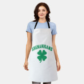 Shenanigans Shamrock St. Patrick's Day Retro Schürze (Getragen)