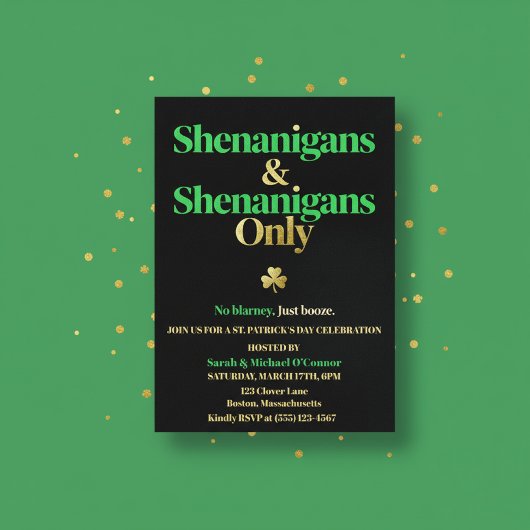Shenanigans & Shenanigans Only St. Patrick’s Day Einladung