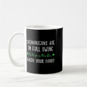 Shenanigans sind in vollem Gange, auch die Grippew Kaffeetasse (Links)