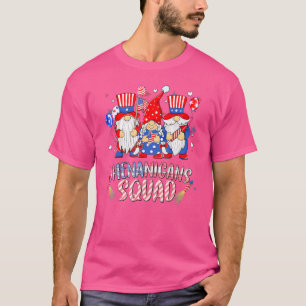 Shenanigans Squad 4. Juli Gnome Usa Unabhängigkeit T-Shirt