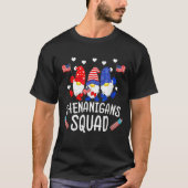 Shenanigans Squad 4th Of July Gnomes USA Independe T-Shirt (Vorderseite)