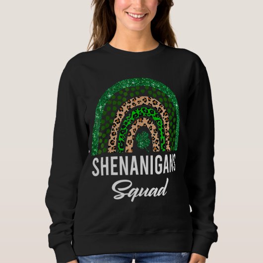 Shenanigans Squad Funny St Patricks Day Costume Ru Sweatshirt (Vorderseite)