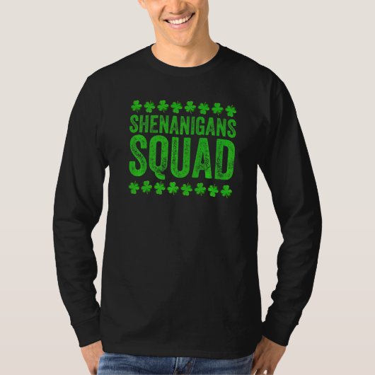 Shenanigans Squad Funny St Patrick's Day Irish T-Shirt (Vorderseite)
