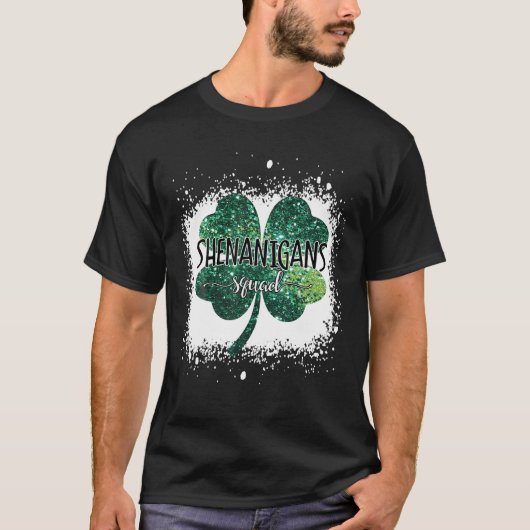 Shenanigans Squad Funny St Patricks Day Matching T-Shirt (Vorderseite)