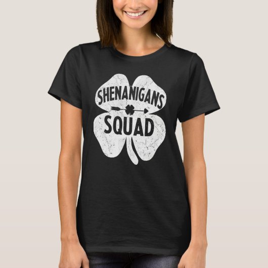 Shenanigans Squad Funny St. Patrick's Day Matching T-Shirt (Vorderseite)