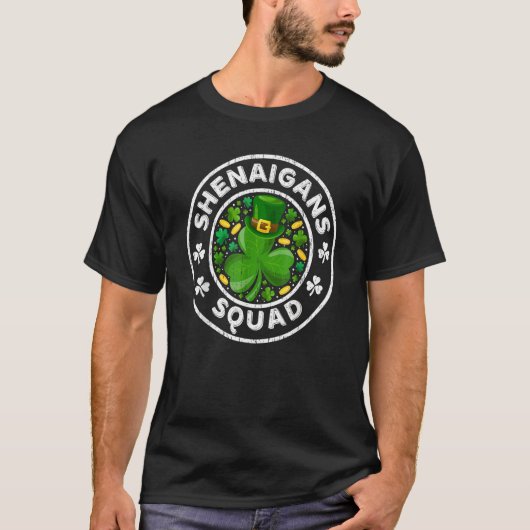 Shenanigans Squad Funny St Patrick's Day Matching  T-Shirt (Vorderseite)