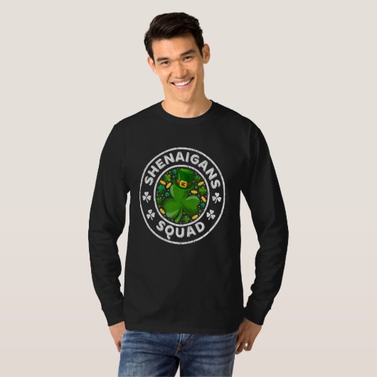 Shenanigans Squad Funny St Patrick's Day Matching  T-Shirt (Vorne ganz)