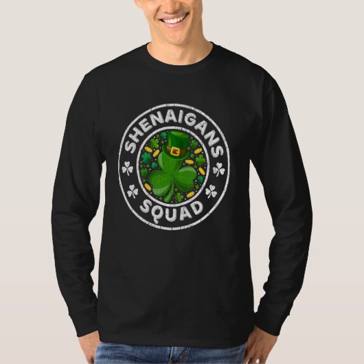 Shenanigans Squad Funny St Patrick's Day Matching  T-Shirt (Vorderseite)