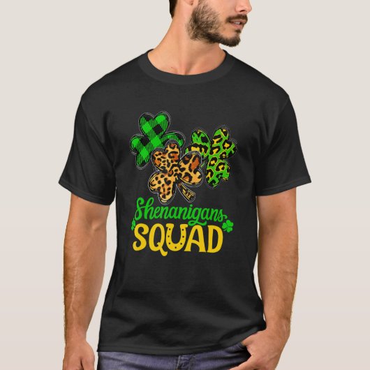 Shenanigans Squad Funny St. Patrick's Day Matching T-Shirt (Vorderseite)