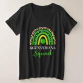 Shenanigans Squad Funny St Patricks Day Rainbow Große Größe T-Shirt (Design vorne)