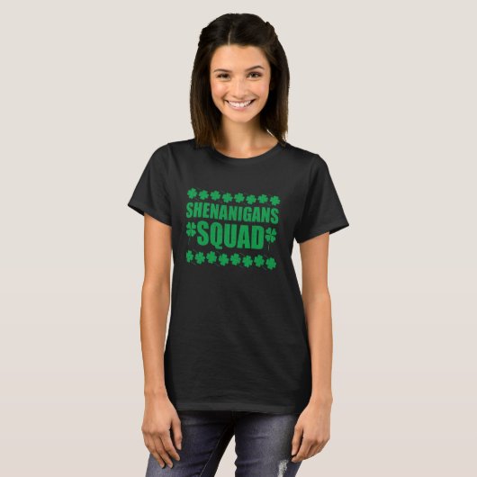 Shenanigans Squad Funny St Patricks Day T-Shirt (Vorne ganz)