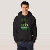 Shenanigans Squad Gnome Kleeblatt St Patricks Day Hoodie (Vorne ganz)